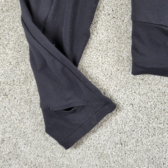 The North Face Womens Flashdry Hoodie XL Black Crisscross Cropped Thumb Holes - Picture 9 of 16